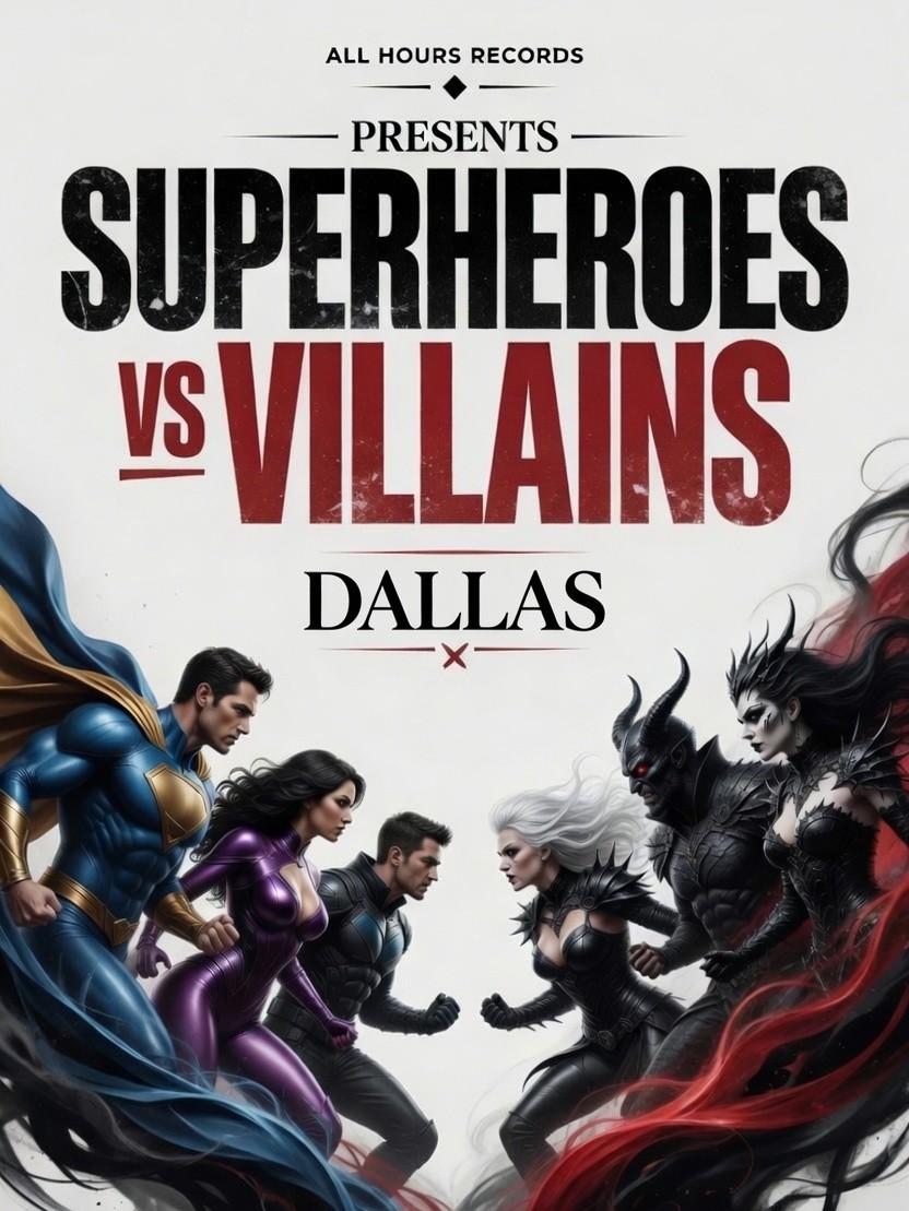 SUPERHEROES VS VILLAINS- DALLAS 